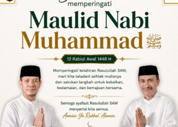 Bagian Umum Sekretariat Daerah (Setda) Dompu Mengucapakan Selamat Memperingati Maulid Nabi Muhammad SAW